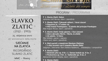Koncert sjećanja na skladatelja Slavka Zlatića u Rovinju