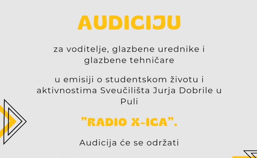 Postani voditelj na Radio X-ici