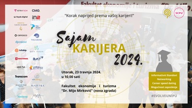 Sajam karijera 2024. - "Korak naprijed prema vašoj karijeri"