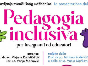 Promocija sveučilišnog udžbenika na talijanskom jeziku za studente, odgajatelje, učitelje i nastavnike