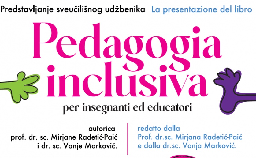 Promocija sveučilišnog udžbenika na talijanskom jeziku za studente, odgajatelje, učitelje i nastavnike