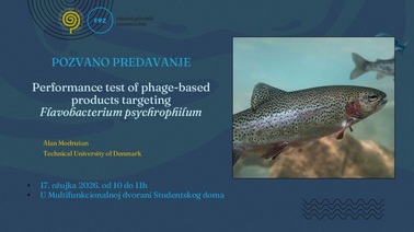Predavanje ,,Performance test of phage-based products targeting Flavobacterium psychrophilum''