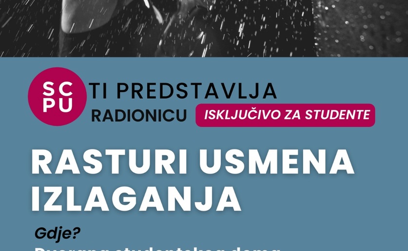 Radionica javnog nastupa - Rasturi usmena izlaganja