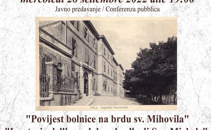 Danas predavanje "Povijest bolnice na brdu sv. Mihovila"
