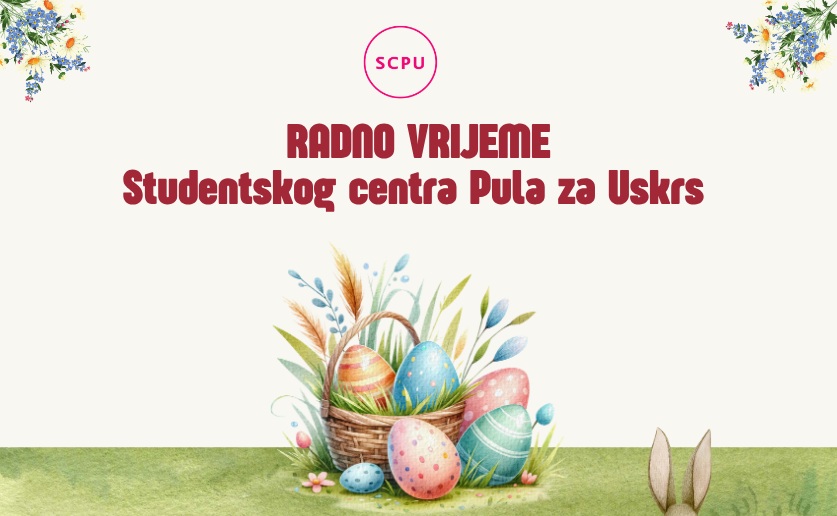 Radno vrijeme Studentskog centra za Uskrs