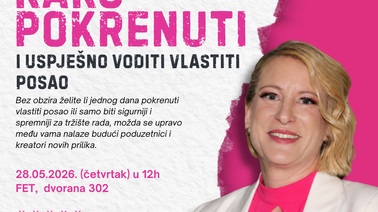 Predavanje „Biram poduzetništvo – Kako pokrenuti i uspješno voditi vlastiti posao“
